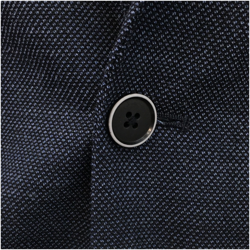 TOMMY HILFIGER Mens Blazer Sport Coat Casual Jacket Size 40L Hopsack Wool Suit‎ - Picture 3 of 12